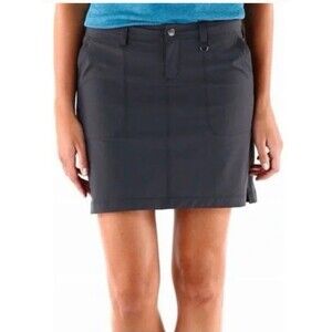 REI Women Grey UPF 50+ Nylon Skirt Skort Hiking Outdoors Travel